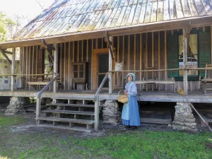 The authentic working farm at Dudley Farm Historic State Park covers 325 of the original 640 acres.