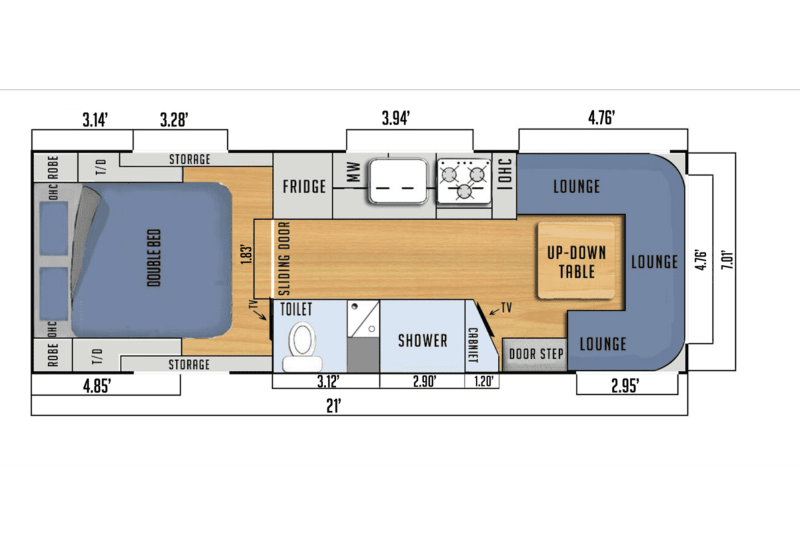 Black Series HQ21 Balcony Floorplan