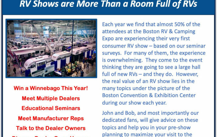 ‘RVing in New England’ Dives Deeper into Boston RV Show – RVBusiness – Breaking RV Industry News