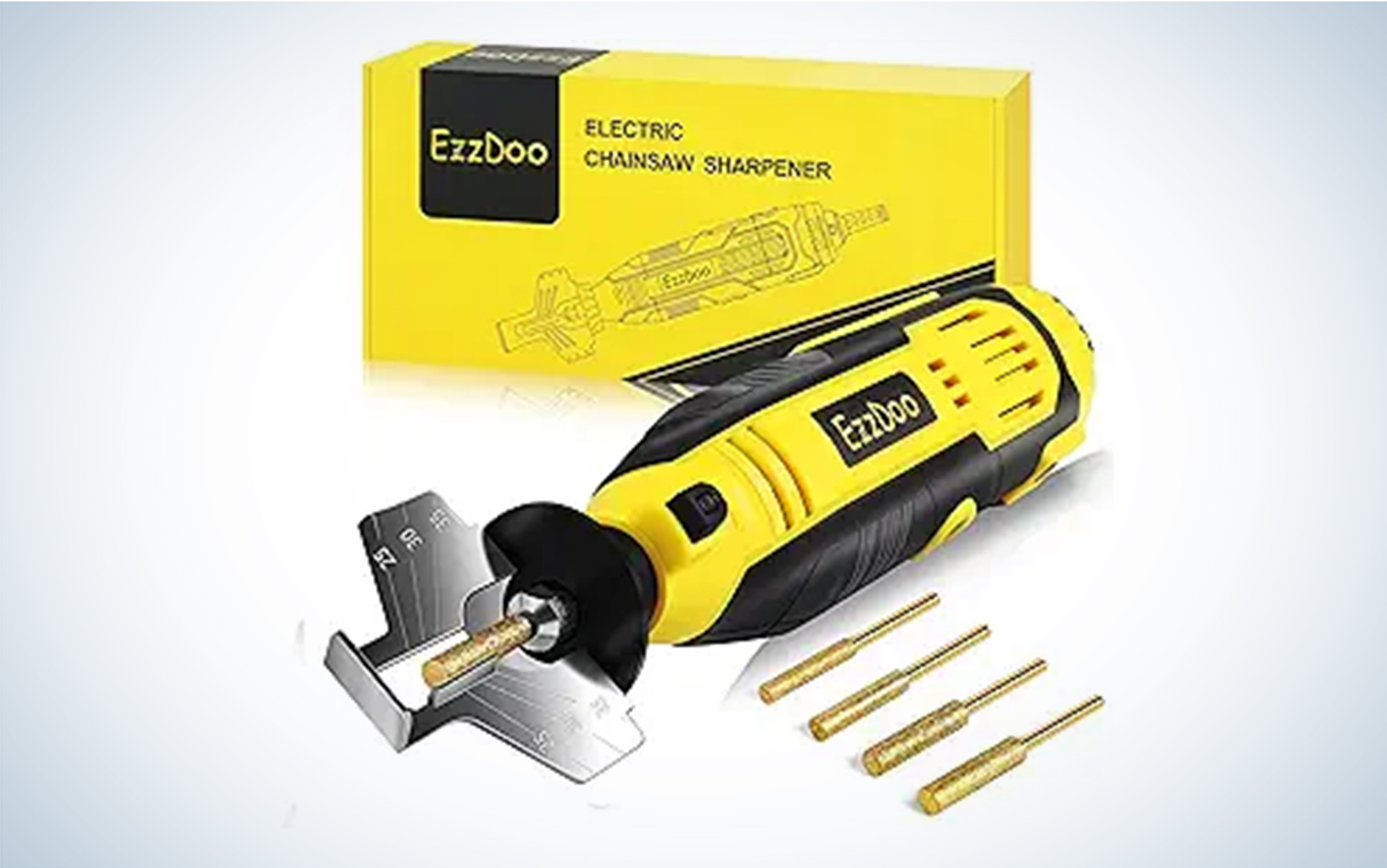 We tested the EzzDoo Electric Chainsaw Sharpener.