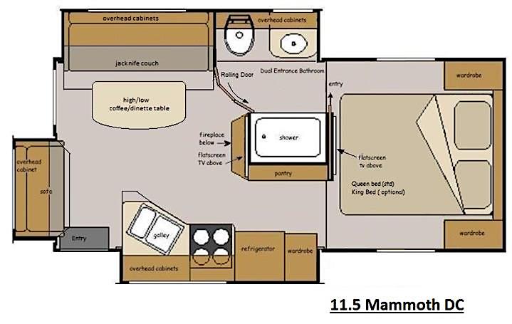 2020 Host Camper Mammoth 11' 6 Floorplan