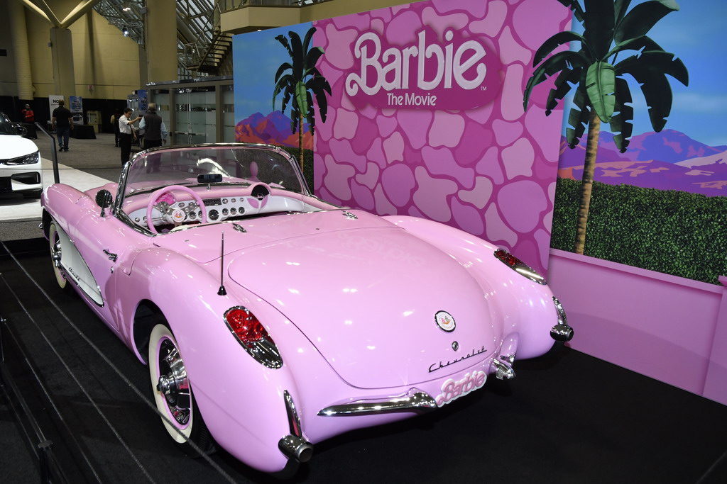 See the Barbie Corvette at the Hot Wheels display