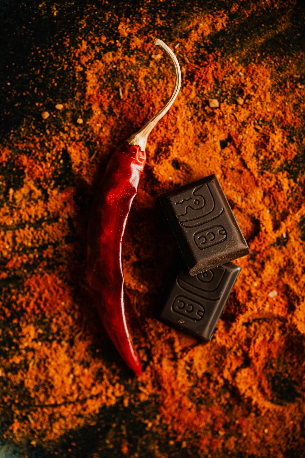 Red Pepper with Chocolate – Pexel photo by Karolina Grabowska