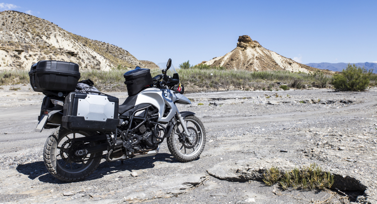 BMW adventure motorcycle