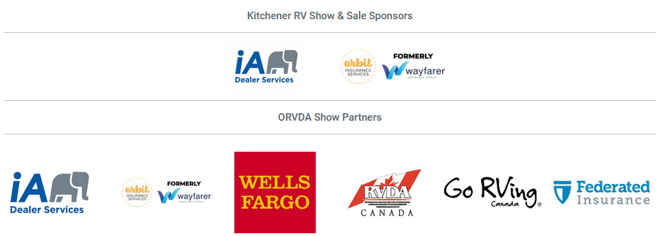 Kitchener RV Show Sponsors