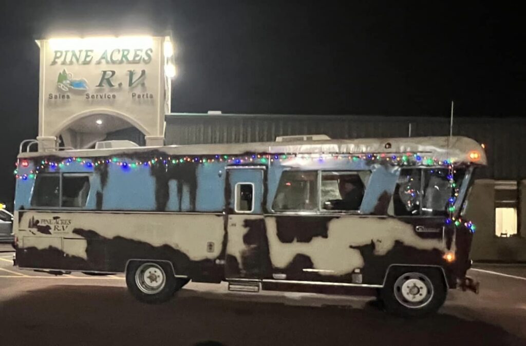 The Moncton RV Show will feature Pine Acres RV’s “National Lampoon” food drive. An identical replica of Cousin Eddy’s 1973 Condor RV will be set up in Concourse A at the show.