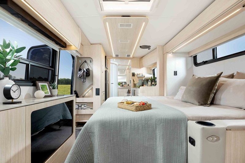 Best Small Motorhomes RV Floorplans with Slide Outs Leisure Travel Vans Wonder MBL interior