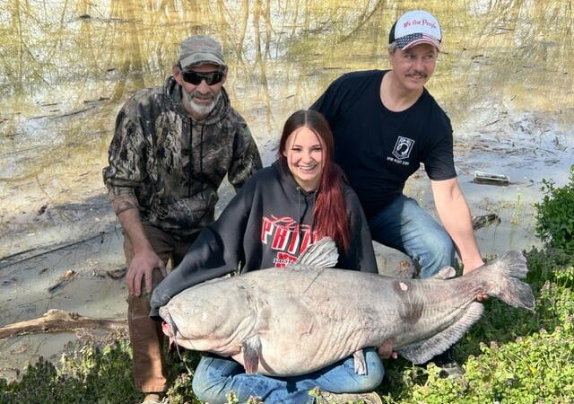 Ohio 15-year-old catches giant blue catfish, likely setting new state record – Outdoor News