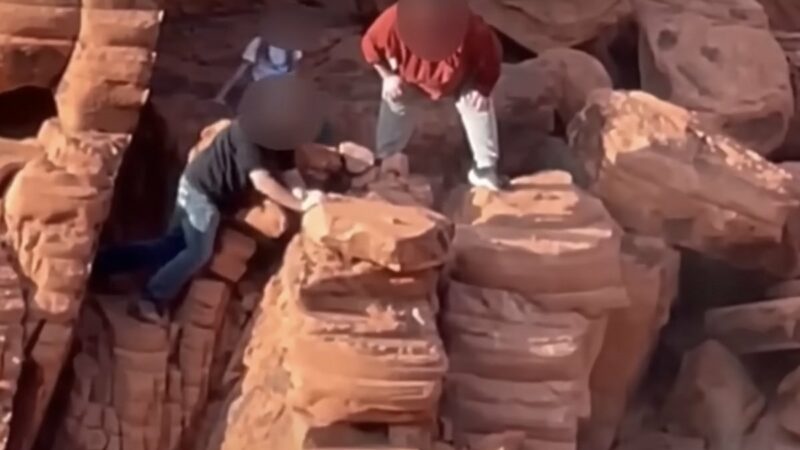 Vandals Destroyed Ancient Rock Formations at Lake Mead National Recreation Area