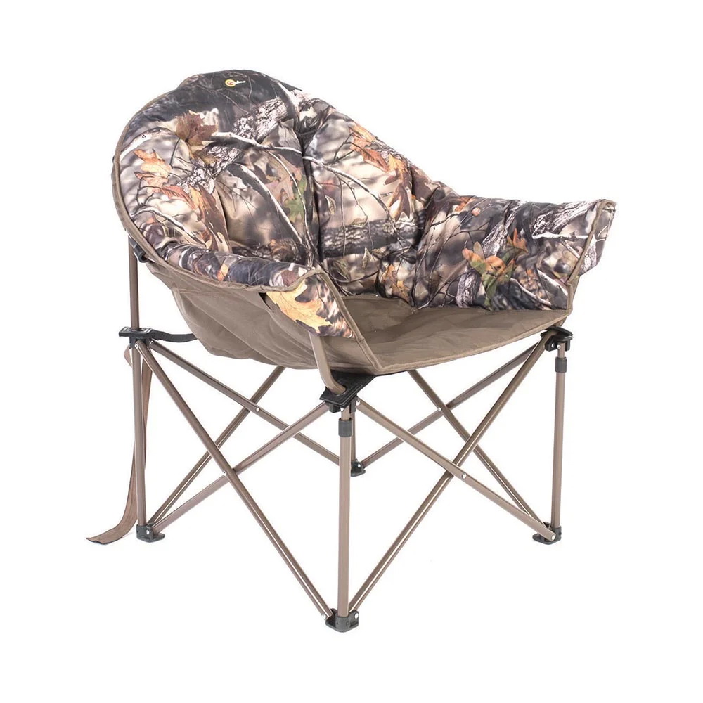 Faulkner Big Dog folding camp chair in camo fabric.