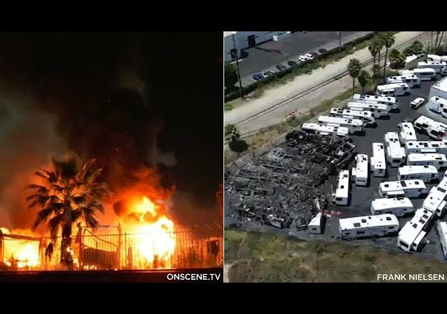 Video: Massive Fire Erupts at Mike Thompson’s RV in SoCal – RVBusiness – Breaking RV Industry News