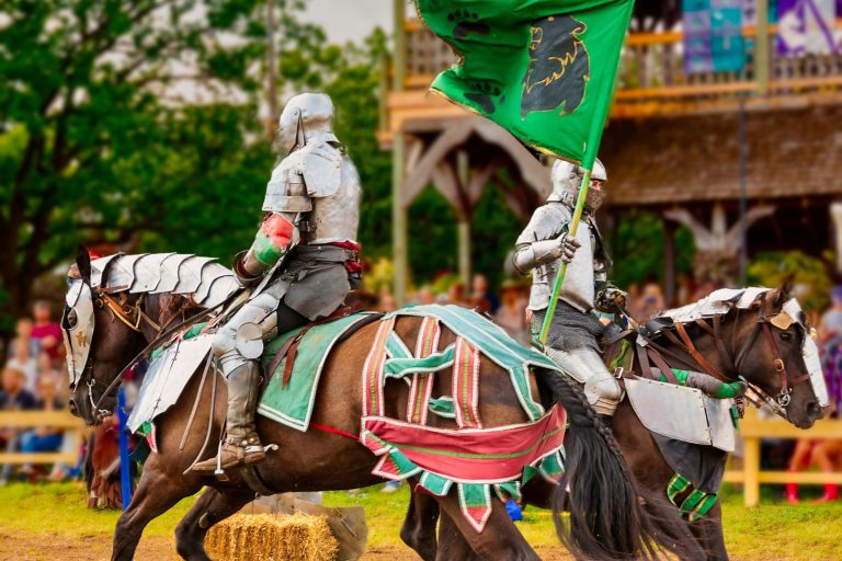 Ohio Renaissance Festival transports visitors back in time to the 16th century, where knights, royalty, and villagers roam the streets of a bustling village.