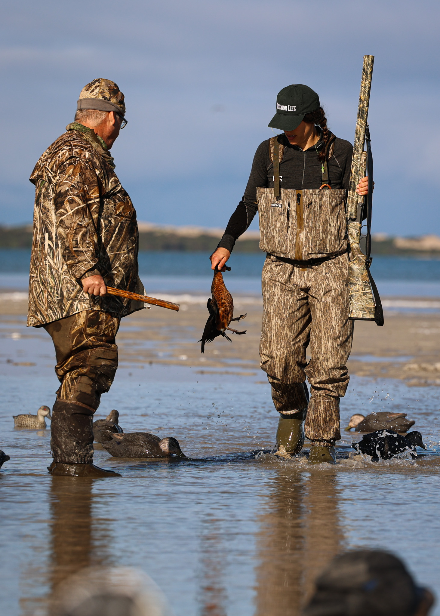 A pair of duck hunters in South Australia.