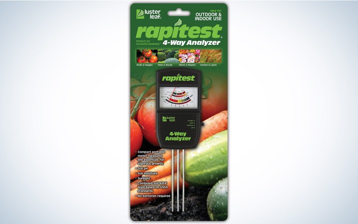  The Luster Leaf RapiTest 4-Way Analyzer is one of the best soil test kits.