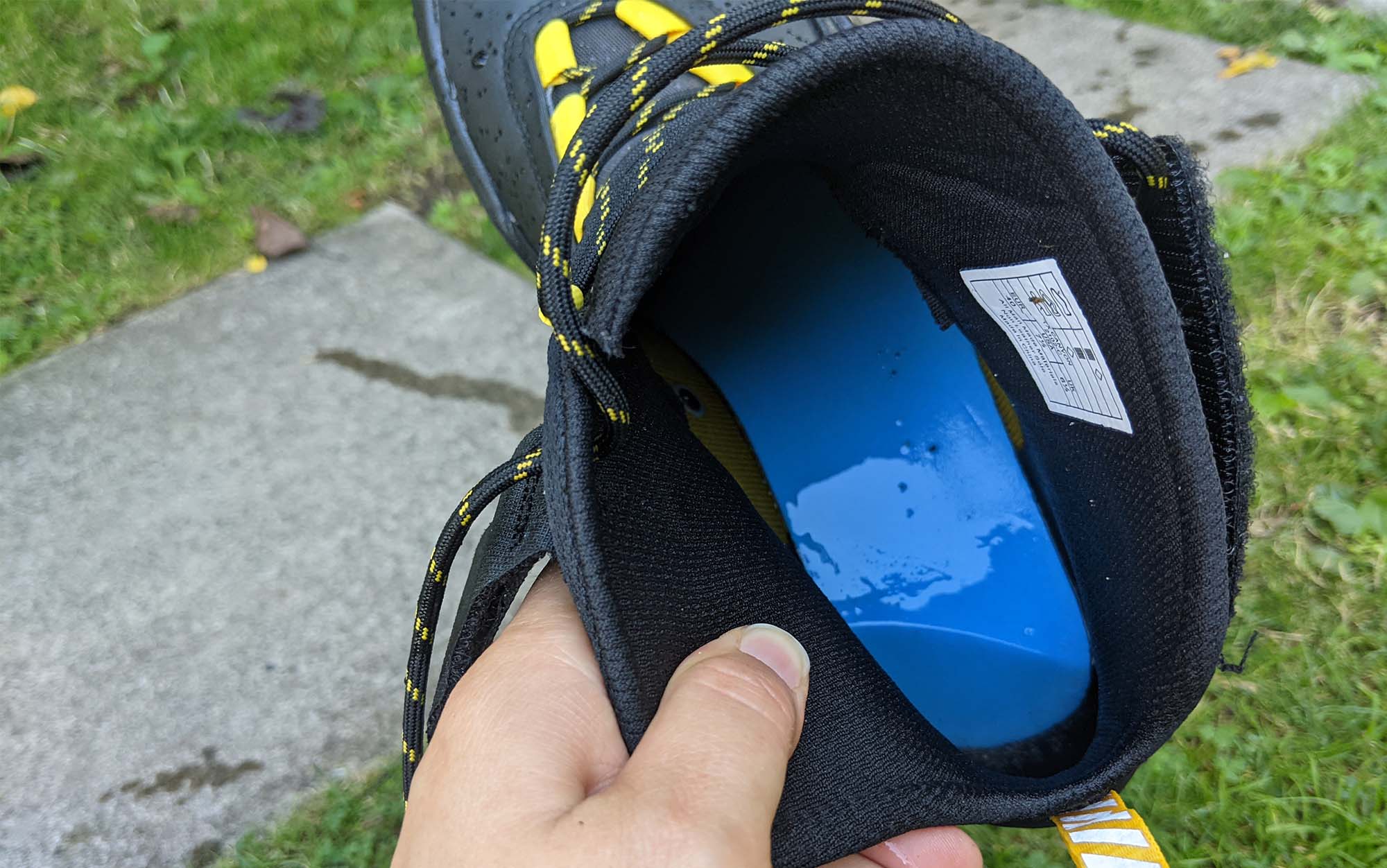 Inside of the La Sportiva TX Canyon.