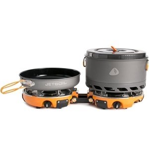 Jetboil Genesis Base Camp System showing pots and burners