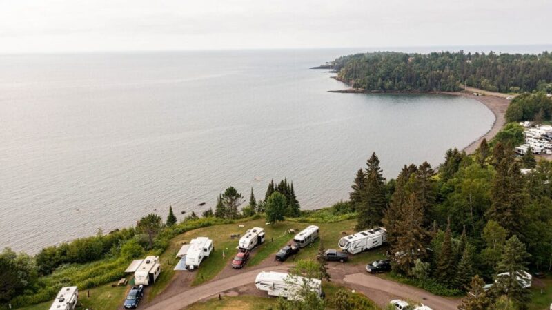 Camp Along Lake Superior at Burlington Bay Campground