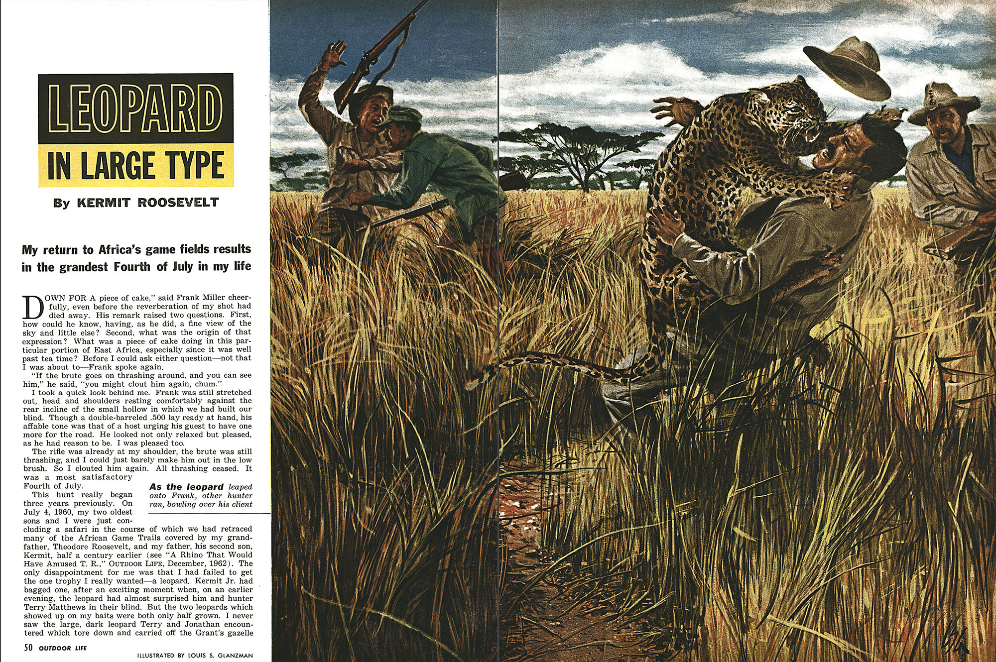 A story by Kermit Roosevelt about leopard hunting.