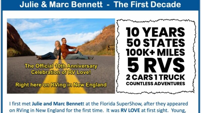 ‘RVing in New England’ Features Julie and Marc Bennett – RVBusiness – Breaking RV Industry News