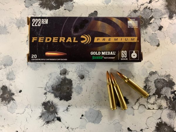  federal gold medal match 69gn matchking 5.56 match ammo