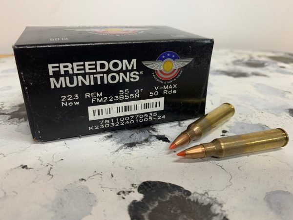  Freedom Munitions 55gn v-max 5.56 ammo