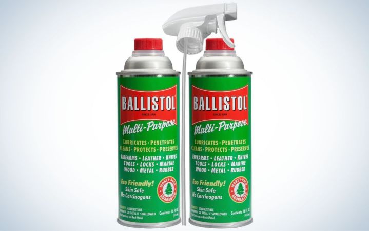  Ballistol is the best gun cleaning solvent spray.