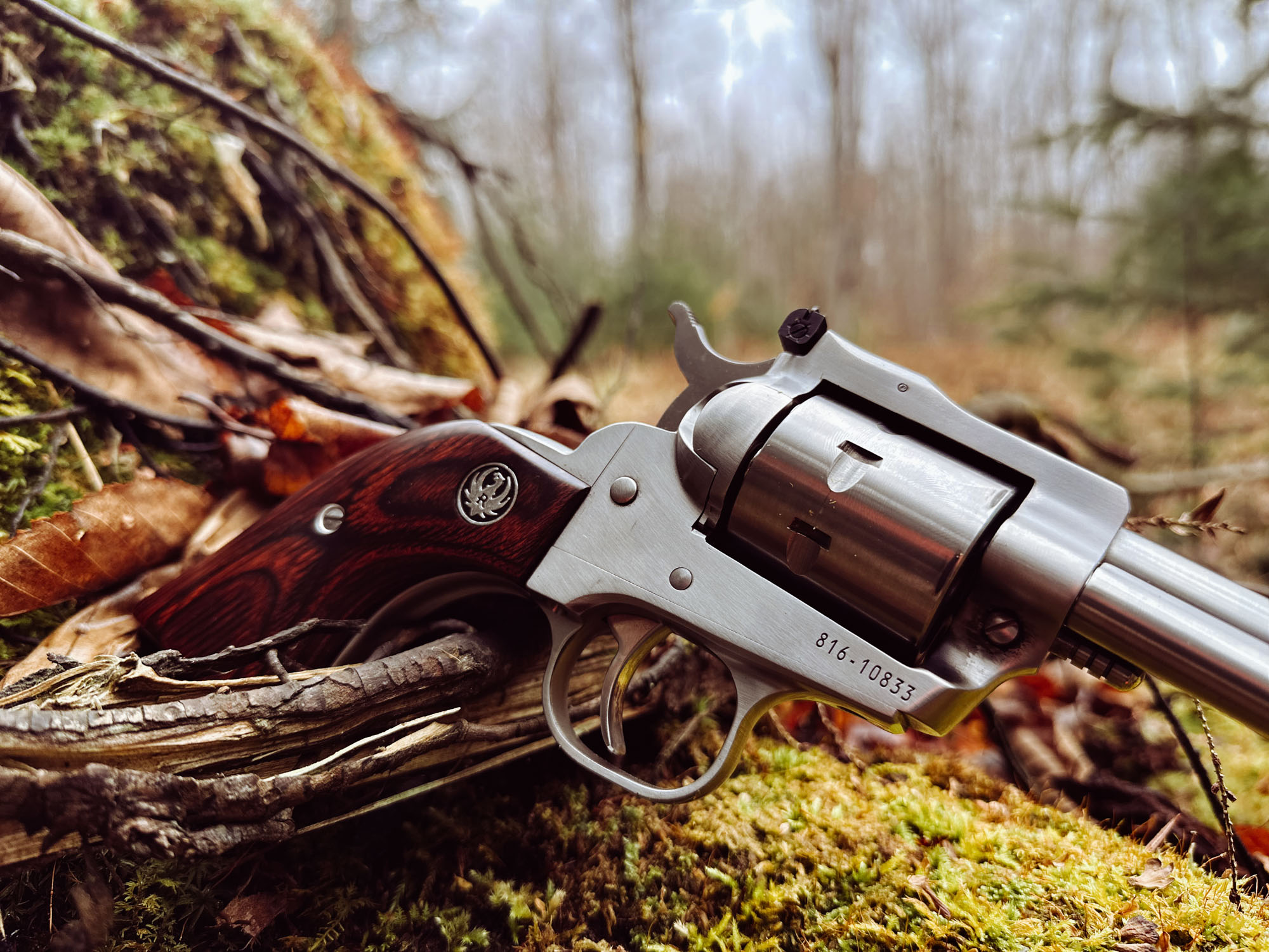 Ruger Single 7 327 Federal Magnum on moss