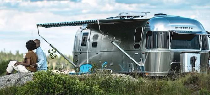 Airstream travel trailers built in Jackson Center, Ohio.