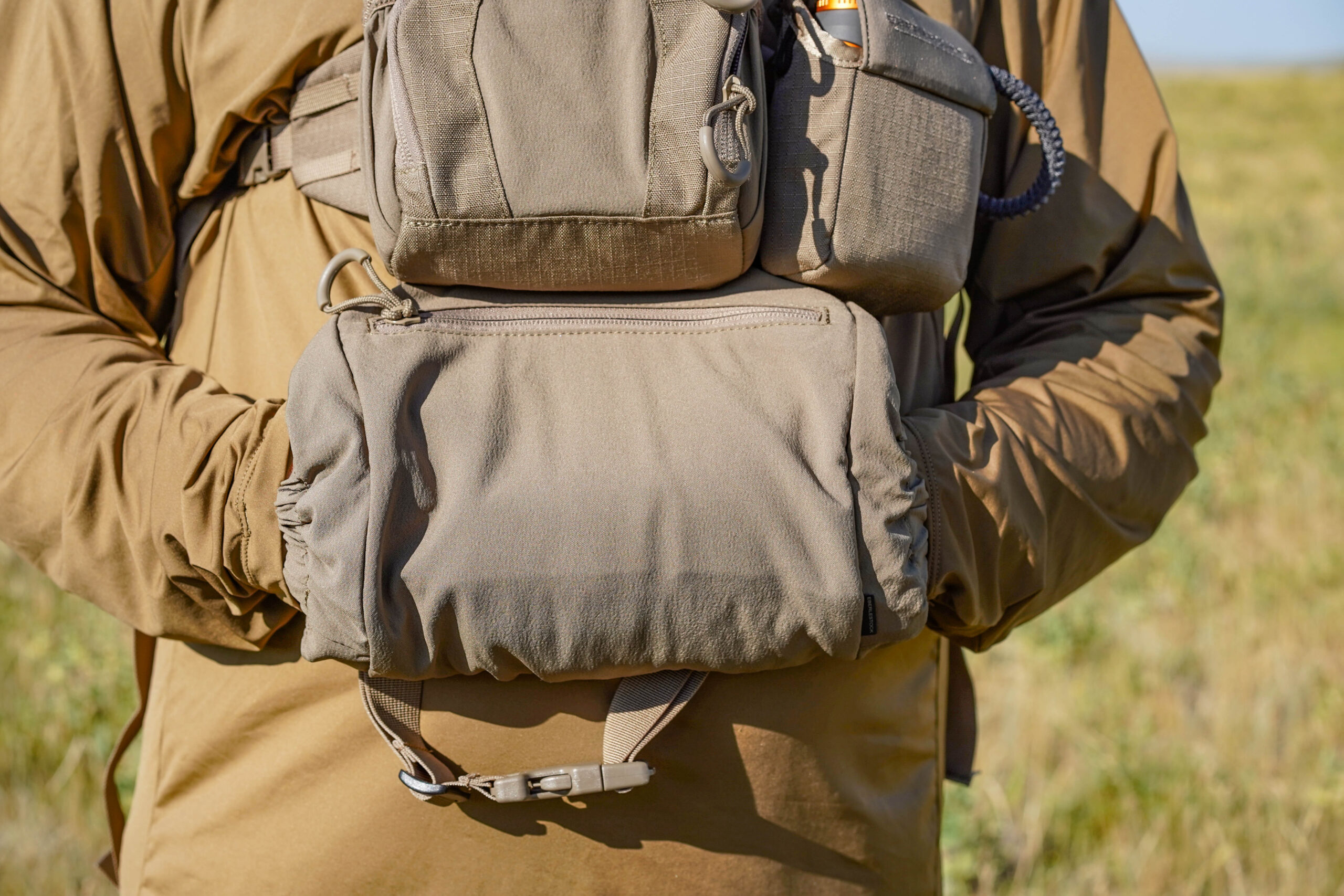 The Eberlestock binocular harness hand warmer.