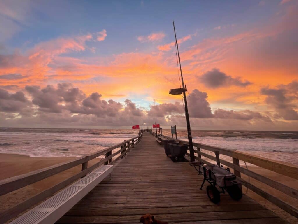 The pier near Avon by the Sea.