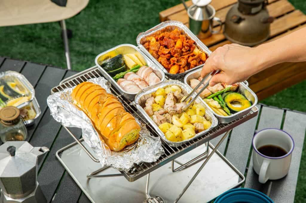 Ingredients for a delicious meal prepared in a custom RV outdoor kitchen. Photo: Shutterstock.