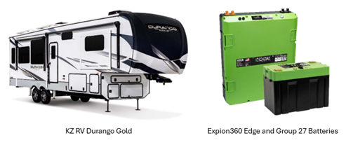 KZ RV, Expion360 Partner on Advanced Lithium Batteries – RVBusiness – Breaking RV Industry News