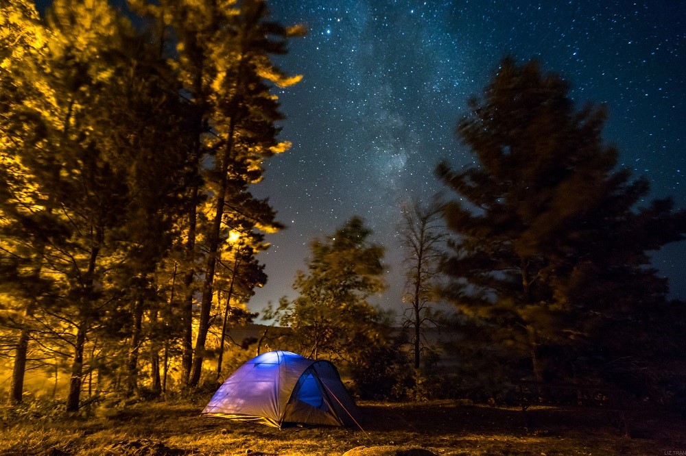 Night camping scene - photo courtesy Ontario Parks