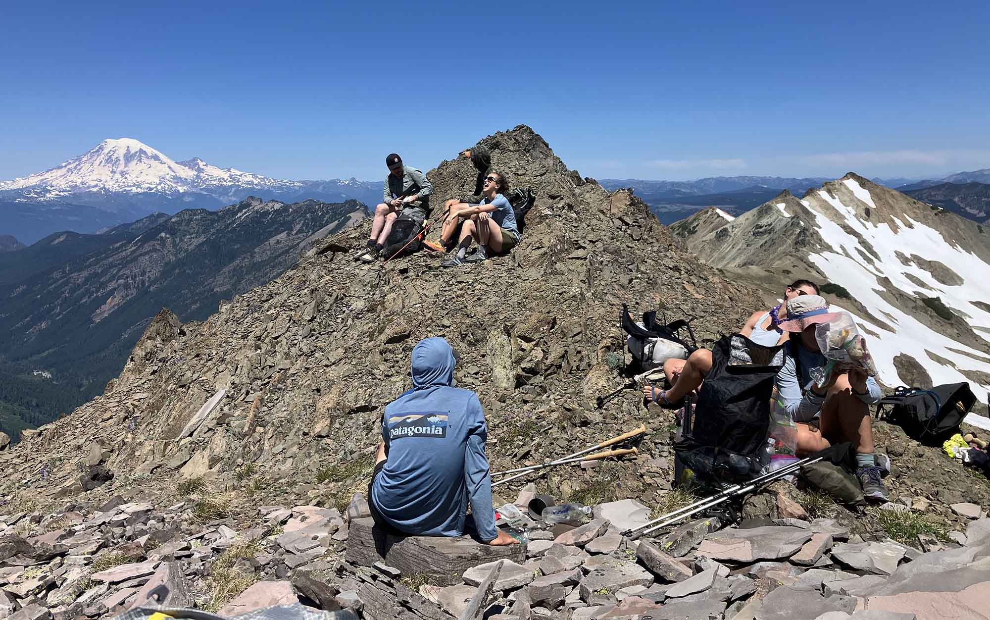 backpacking testing in the Goat Rocks Wilderness