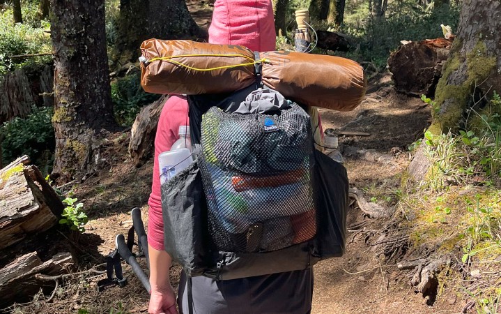  Topshelf wears the Zpacks backpack.