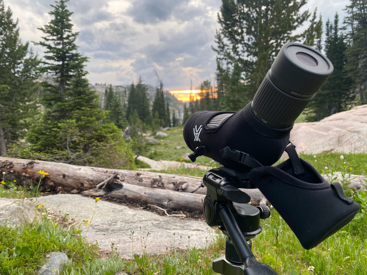 The Vortex Razor HD compact spotting scope is light and packable.