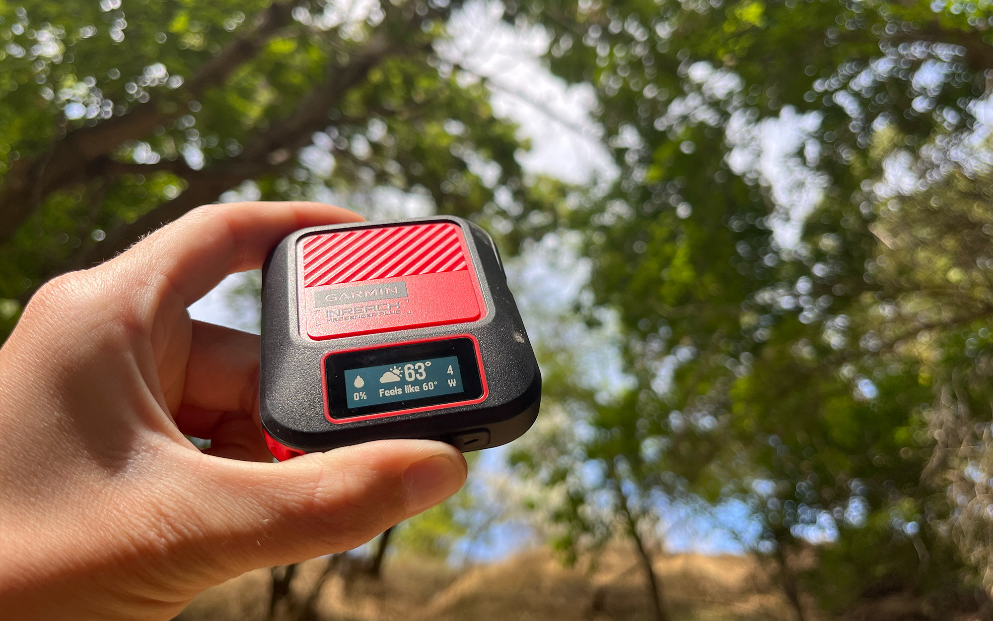 Garmin gives a surprisingly detailed and accurate weather forecast.