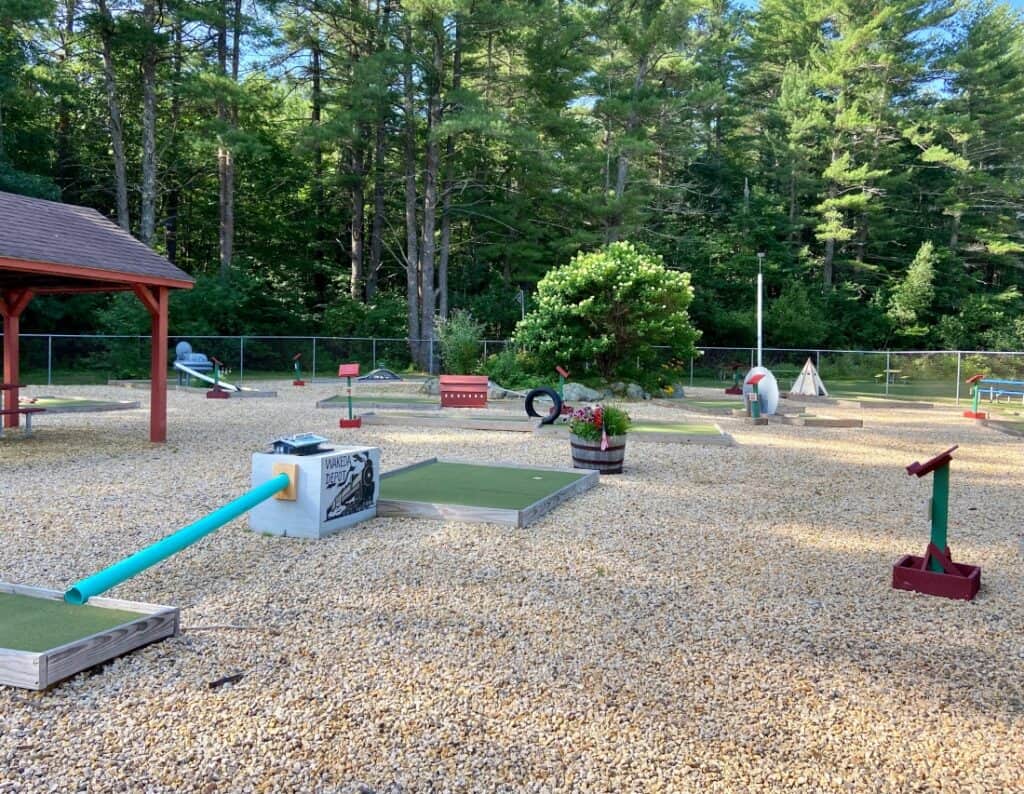 A doggie playground at Wakeda Campground.