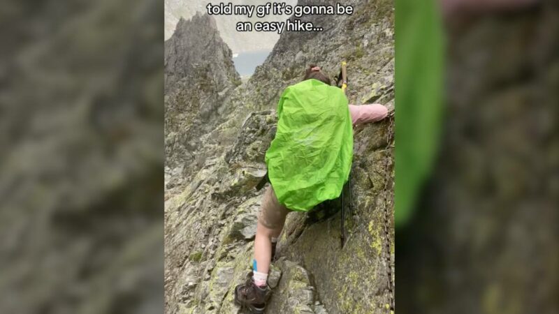 Hikers End up Over Their Heads in Bad Weather, Video Goes Viral