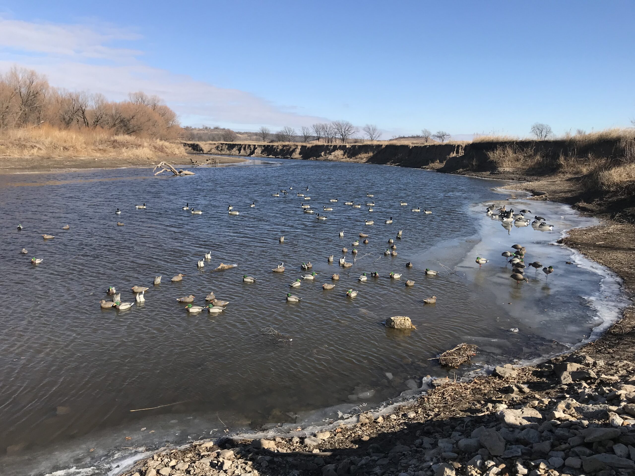 Public rivers offer an opportunity for hunters.