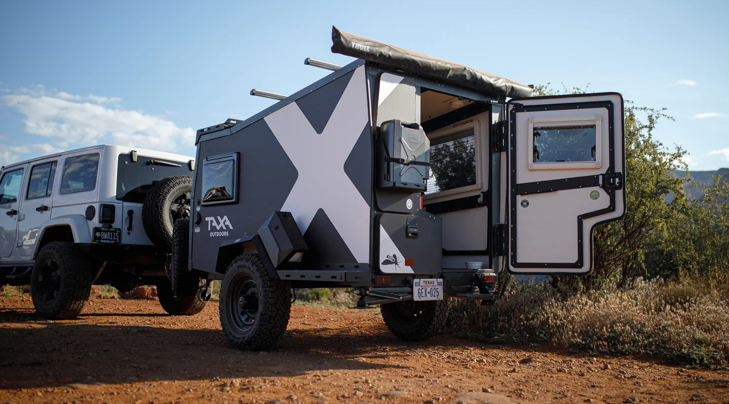 TigerMoth X has all the features of TAXA’s TigerMoth Overland, plus added top-of-the-line features to power your off-road adventures.