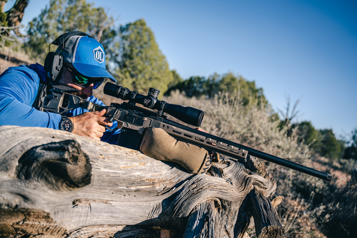 The author running the Seekins HIT Rifle through a shooting drill.