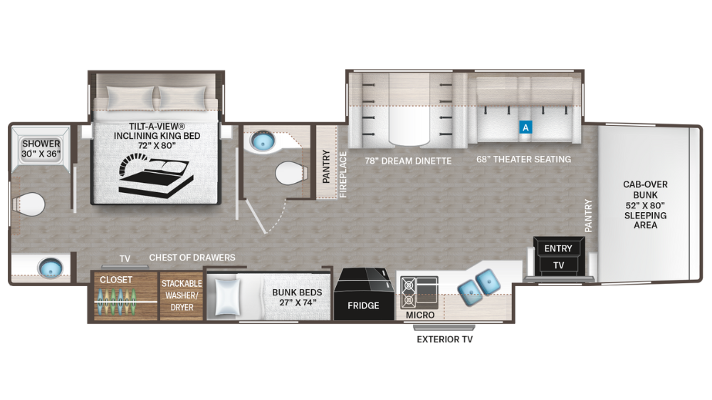 2025 Thor Motor Coach Pasadena 38XL floor plan