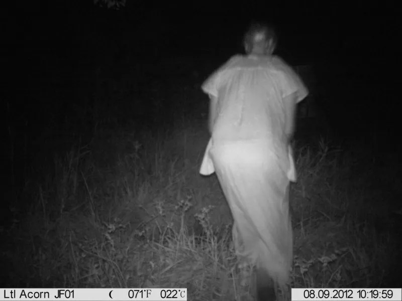 spooky trail camera