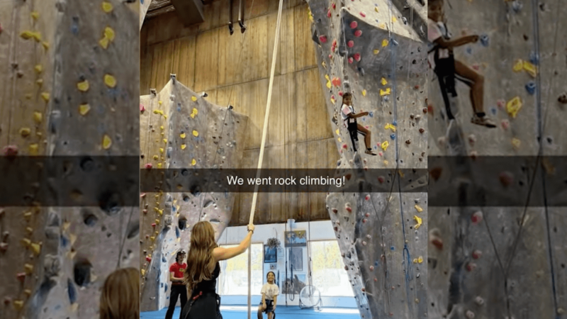 Even Kardashians Go Rock Climbing (Video)