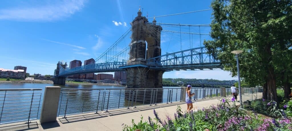 A bridge on the Ohio River.