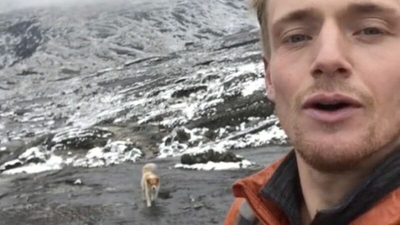 Hiker Joined by ‘Unexpected Hiking Buddy’ at 15,000 Feet