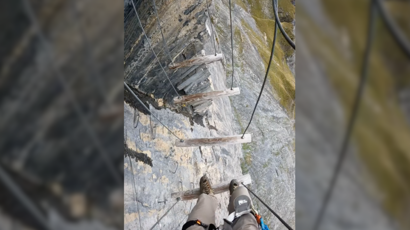 I Wouldn’t Do This Freaky Via Ferrata in Switzerland. Would You?