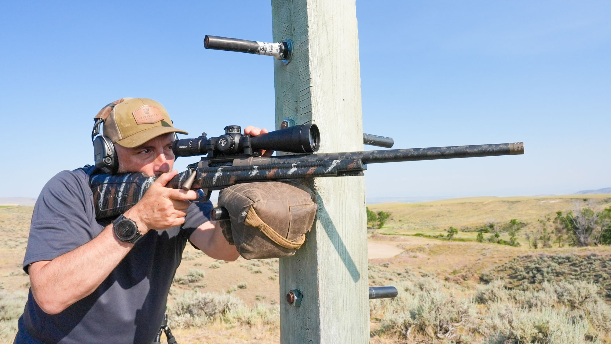 John Snow running a Mack Brothers Custom Rifle off a barricade