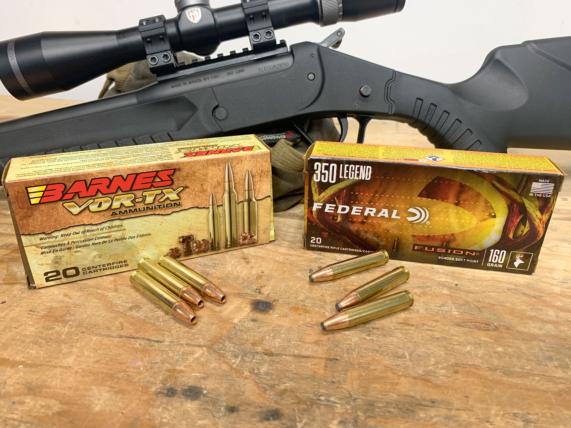 Rossi LWC 350 Legend ammo Barnes and Federal Fusion